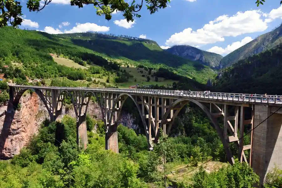 Most na Đurđevića Tari iz vazduha