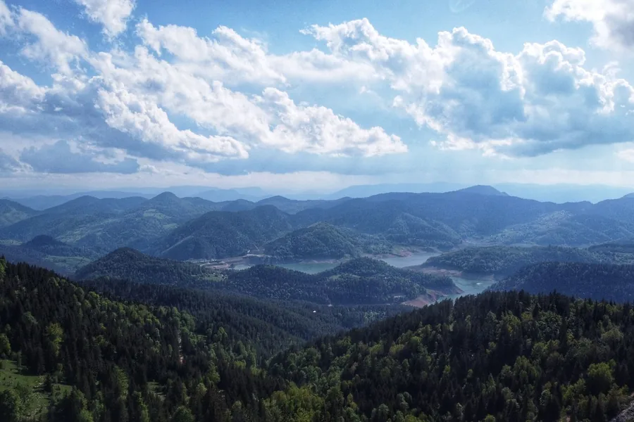 Brda i šume iznad Zaovina na Tari